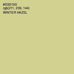 #D3D190 - Winter Hazel Color Image